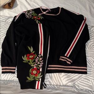 Ted baker London Black Floral Embroidered Tracksuit